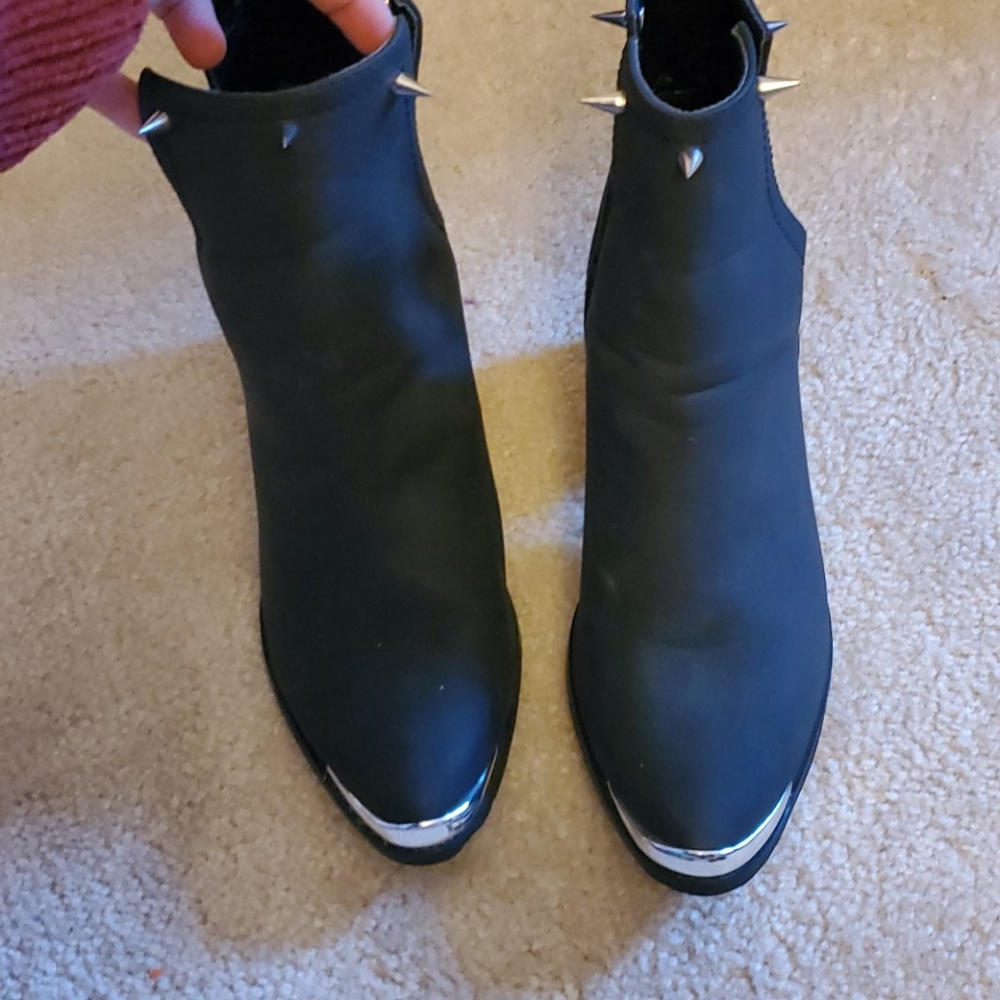 Spiked ankle boots